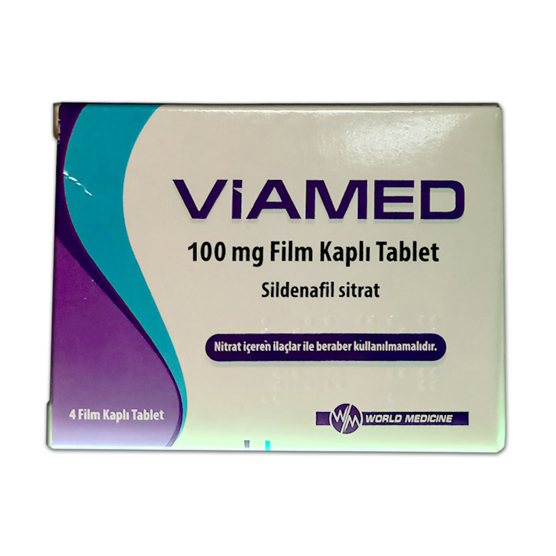 Viamed 100 Mg 4 Film Kaplı Tablet Ereksiyon İlacı