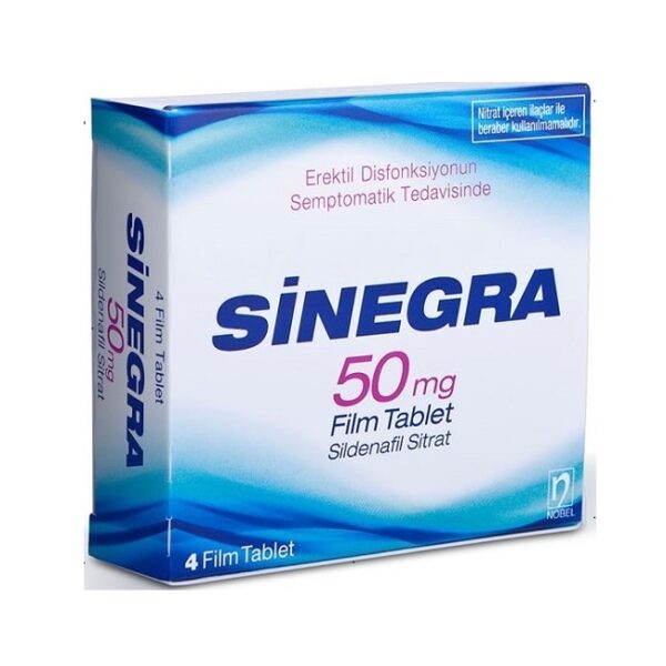 Sinegra 50 Mg 4 Adet Ereksiyon Hapı